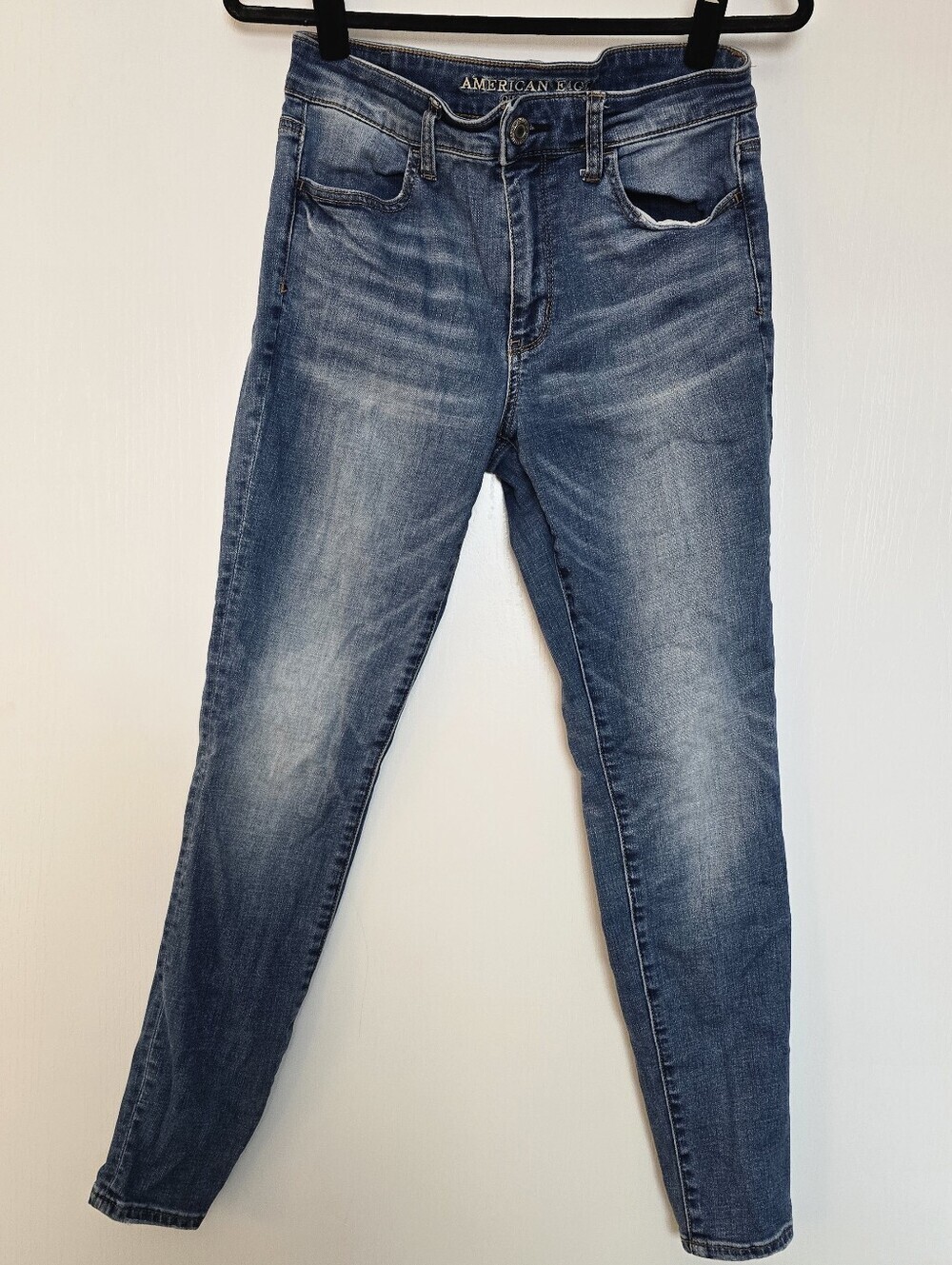 American Eagle - Super Stretch X Blue High Rise Jegging Jeans With Pockets